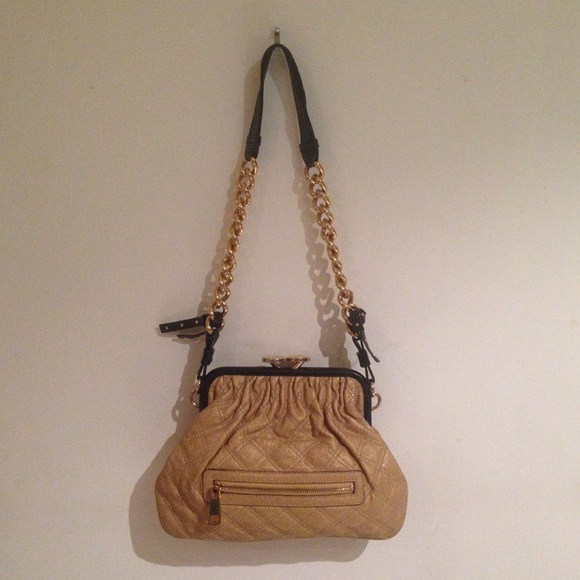 MARC JACOBS LITTLE STAM GOLD BAG - Picture 2 of 6